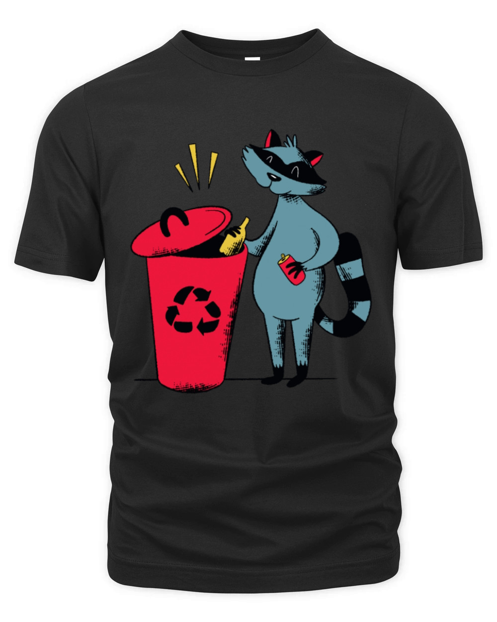 Recycling Raccoon Recycle Shirt Recycling Organic Unisex T-shirt