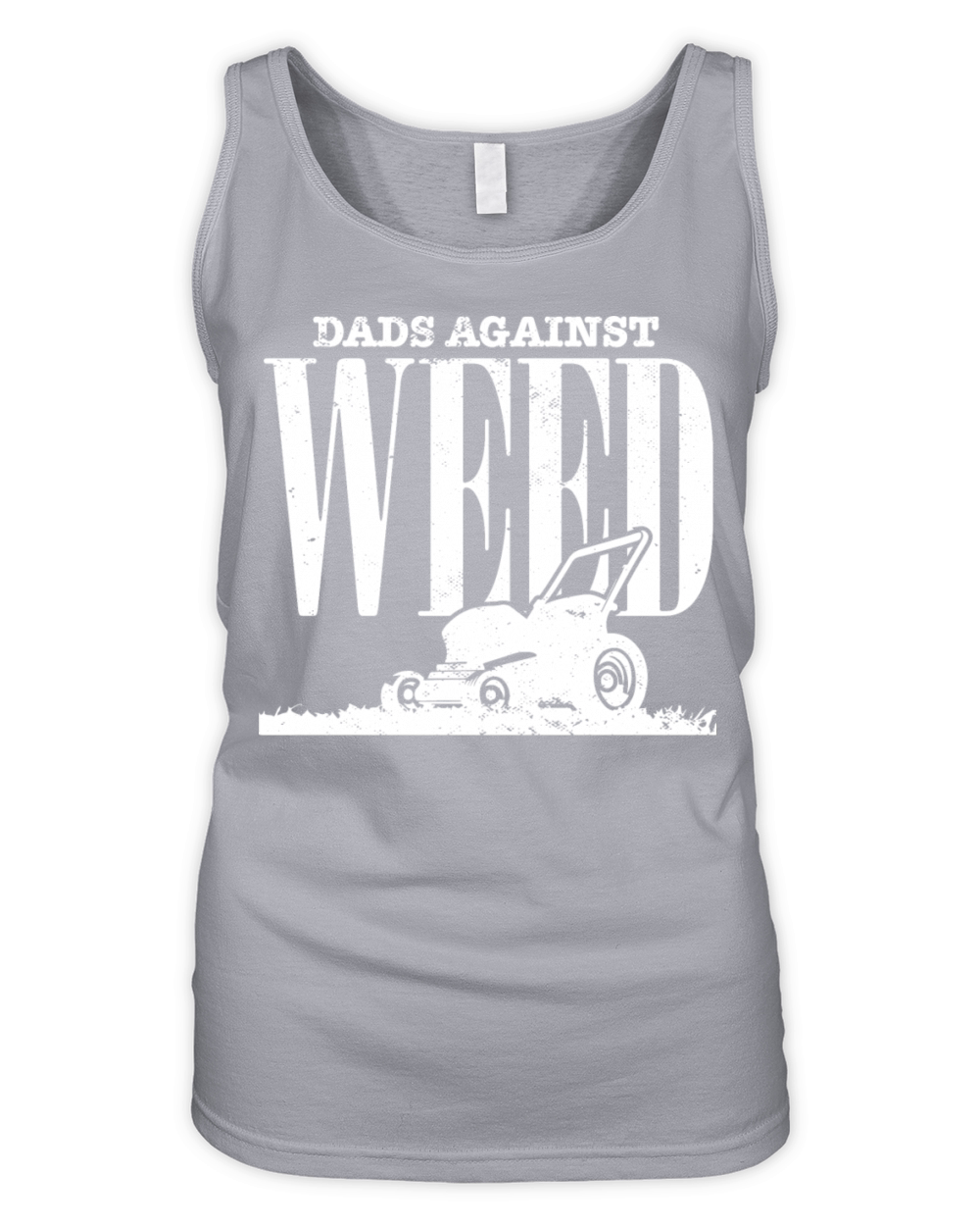Lawnmowing Dad Funny Gardening Quote Dads Against Organic Women's Tank Top