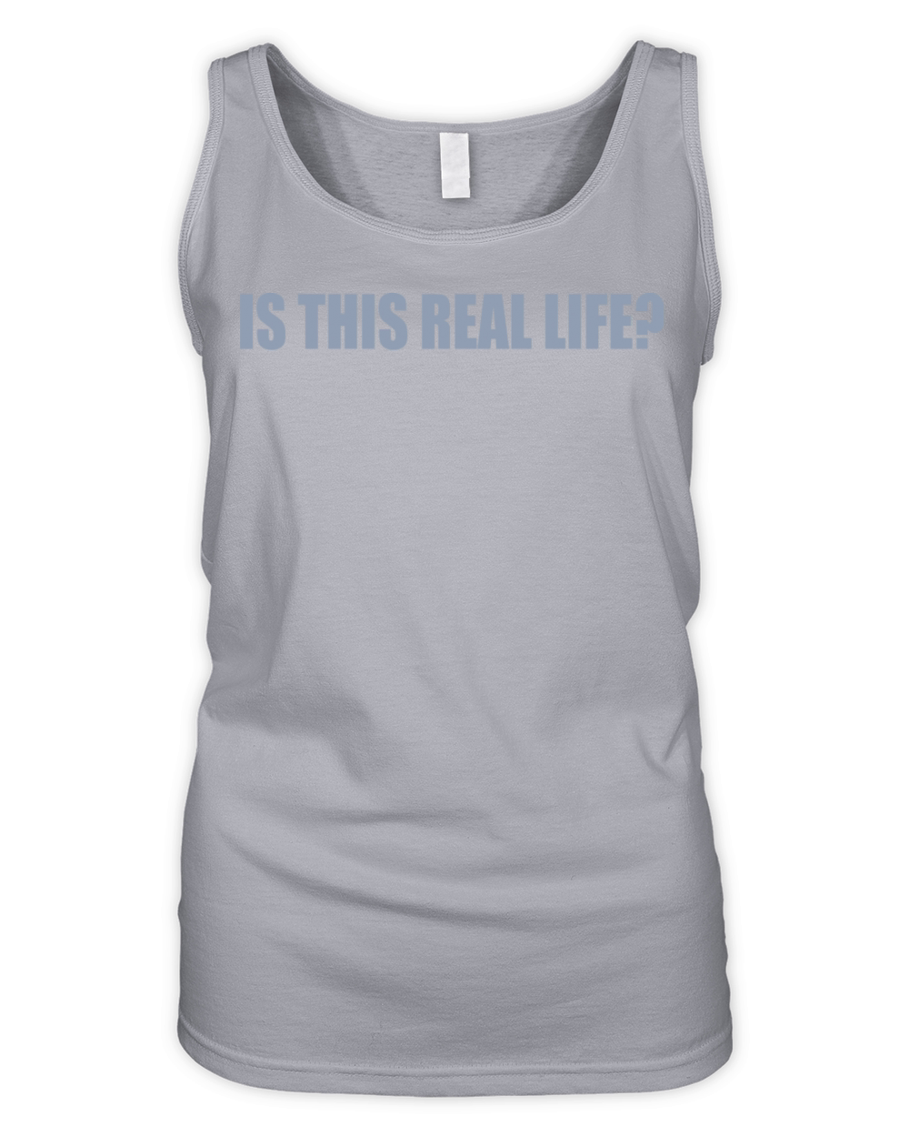 Is This Real Life Gamer Ironic Quote Design Organic Women's Tank Top