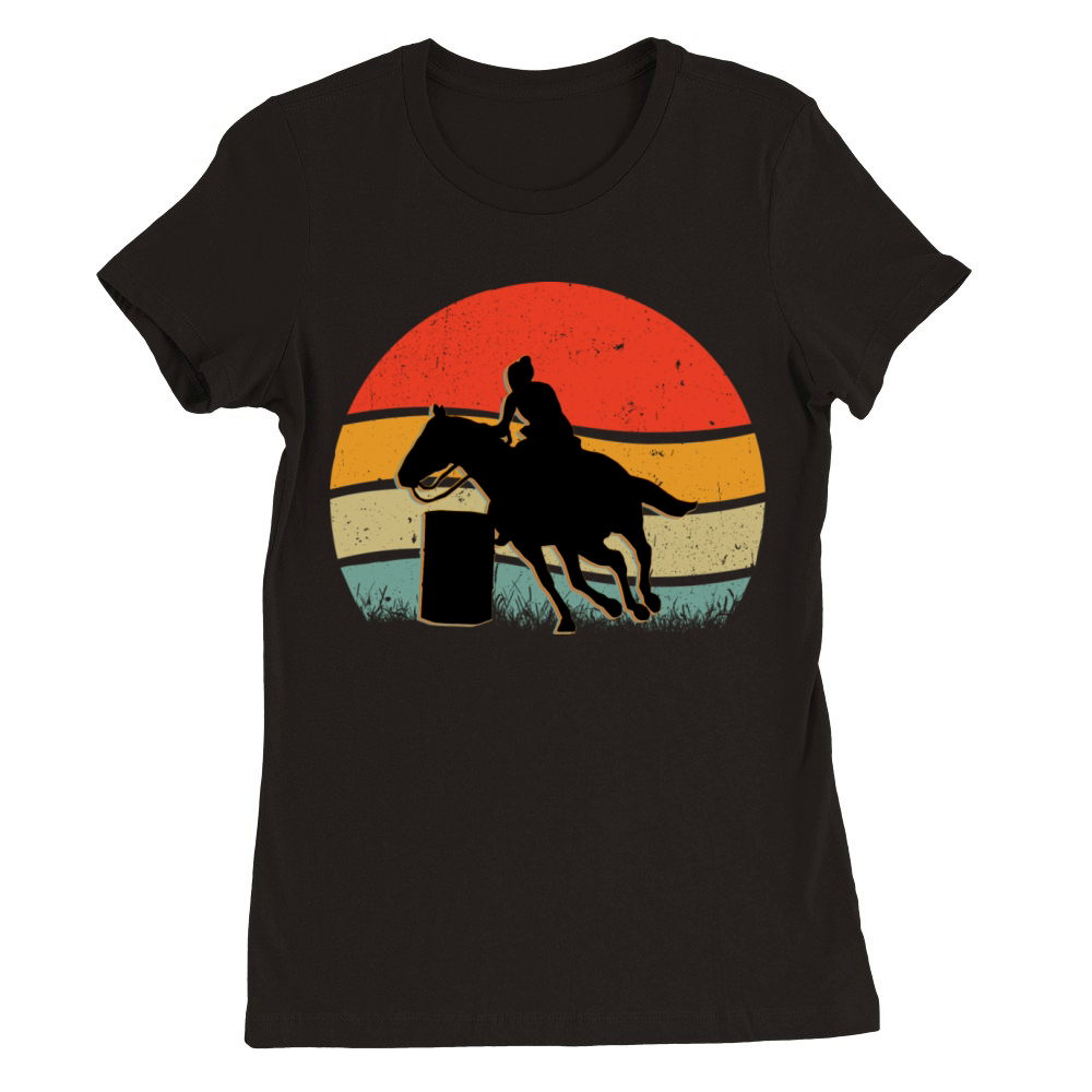 Barrel Racing Premium Womens Crewneck T-shirt