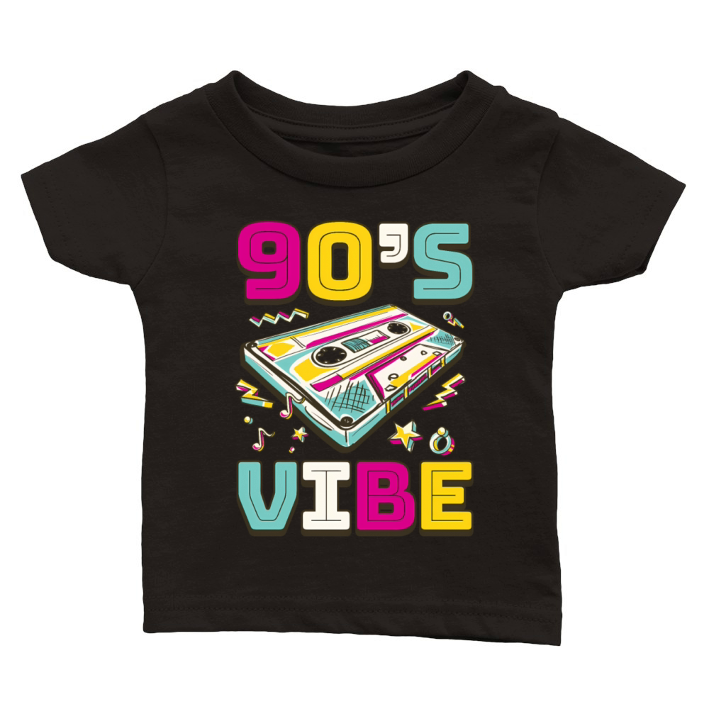 90s Old School 90 Music Py Mixtape 90s Classic Baby Crewneck T-shirt