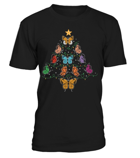 Butterfly Christmas Tree T-Shirt Unisex
