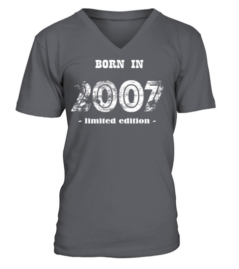 born in 2007 - limited edition V-Neck T-shirt