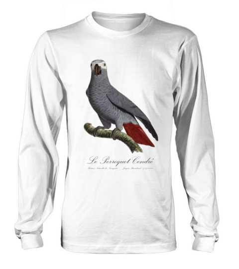 Le Perroquet Cendre - 19th century illustration Long sleeved Unisex
