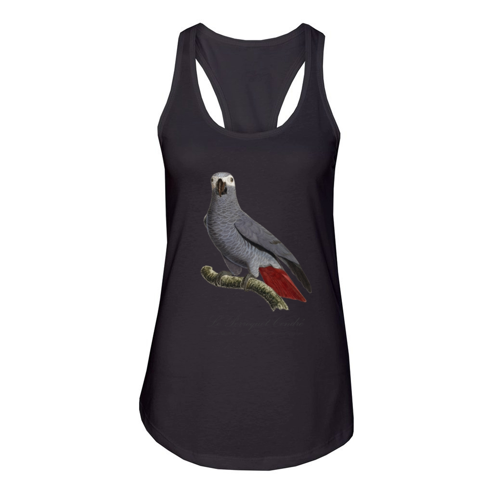 Le Perroquet Cendre - 19th century illustration Women's Racerback Tank