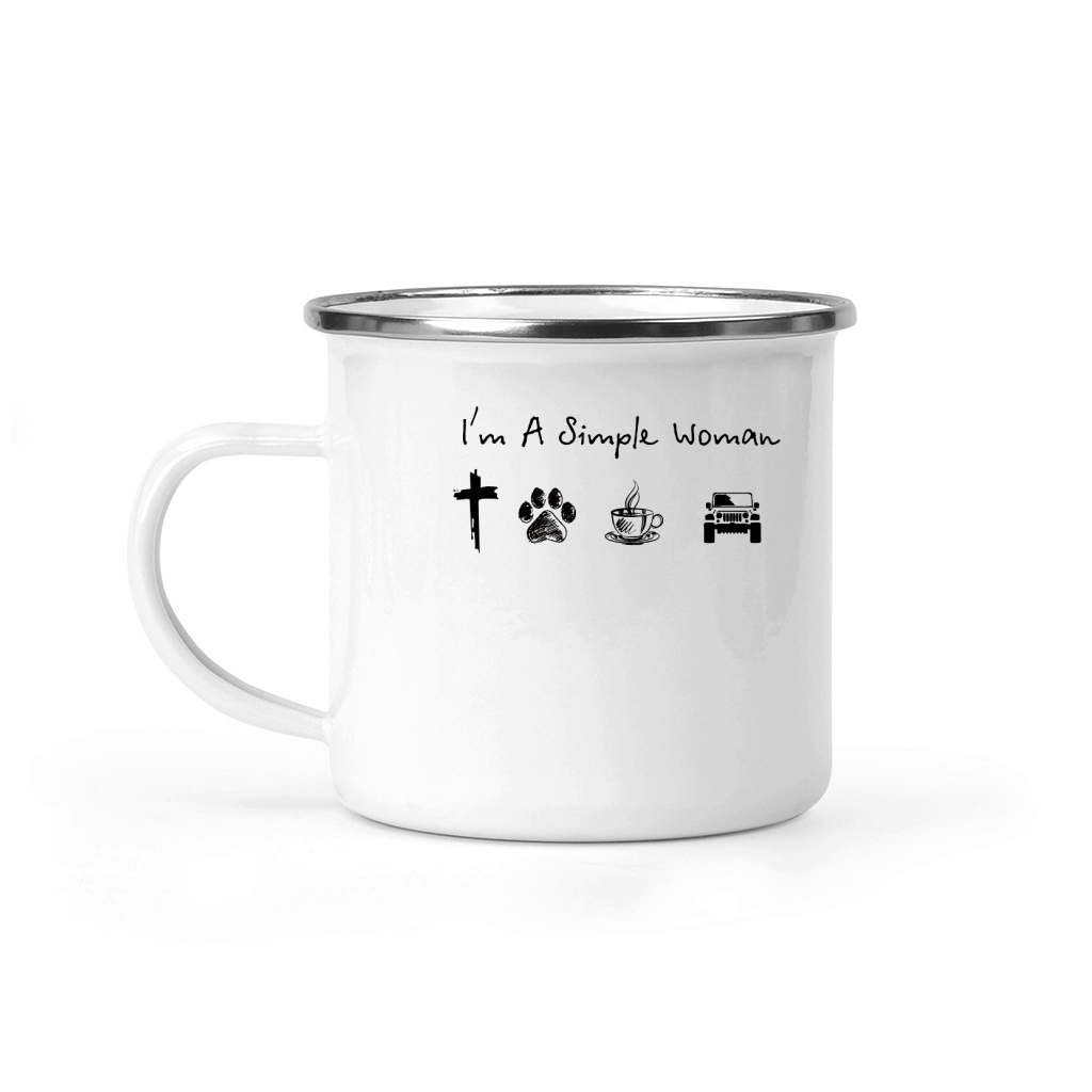 I am A Simple Woman Camping Mug