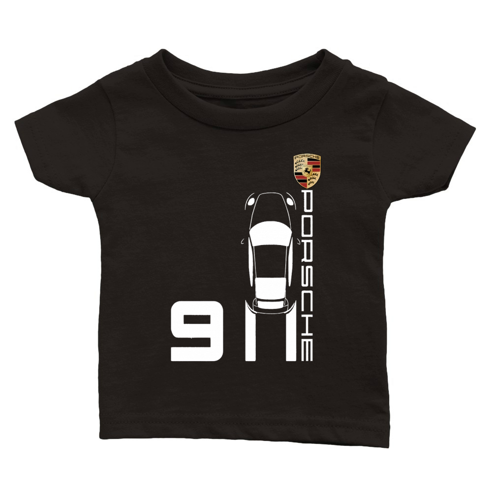 Vintage 911 Porsche Sports Car T Shirt Unisex Classic Baby Crewneck T-shirt