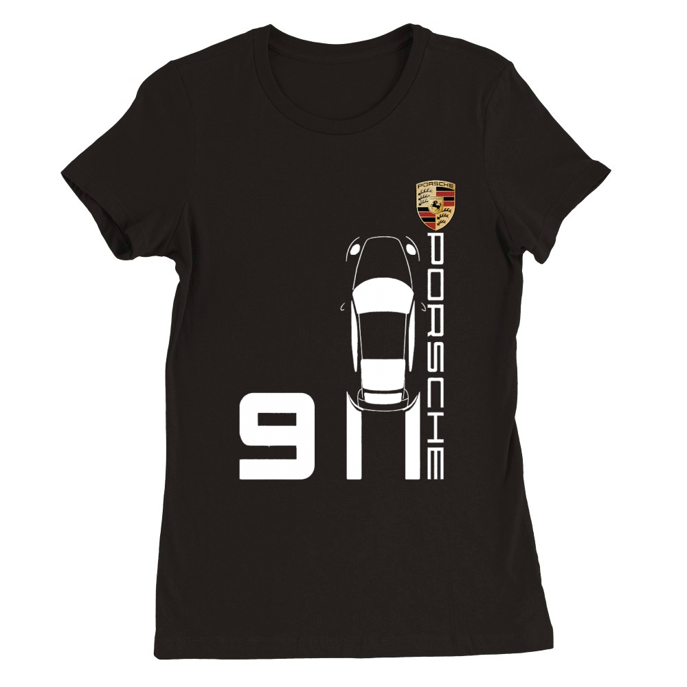 Vintage 911 Porsche Sports Car T Shirt Unisex Premium Womens Crewneck T-shirt