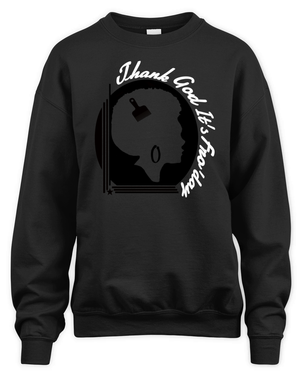 comb afro Queen Unisex Premium Crewneck Sweatshirt