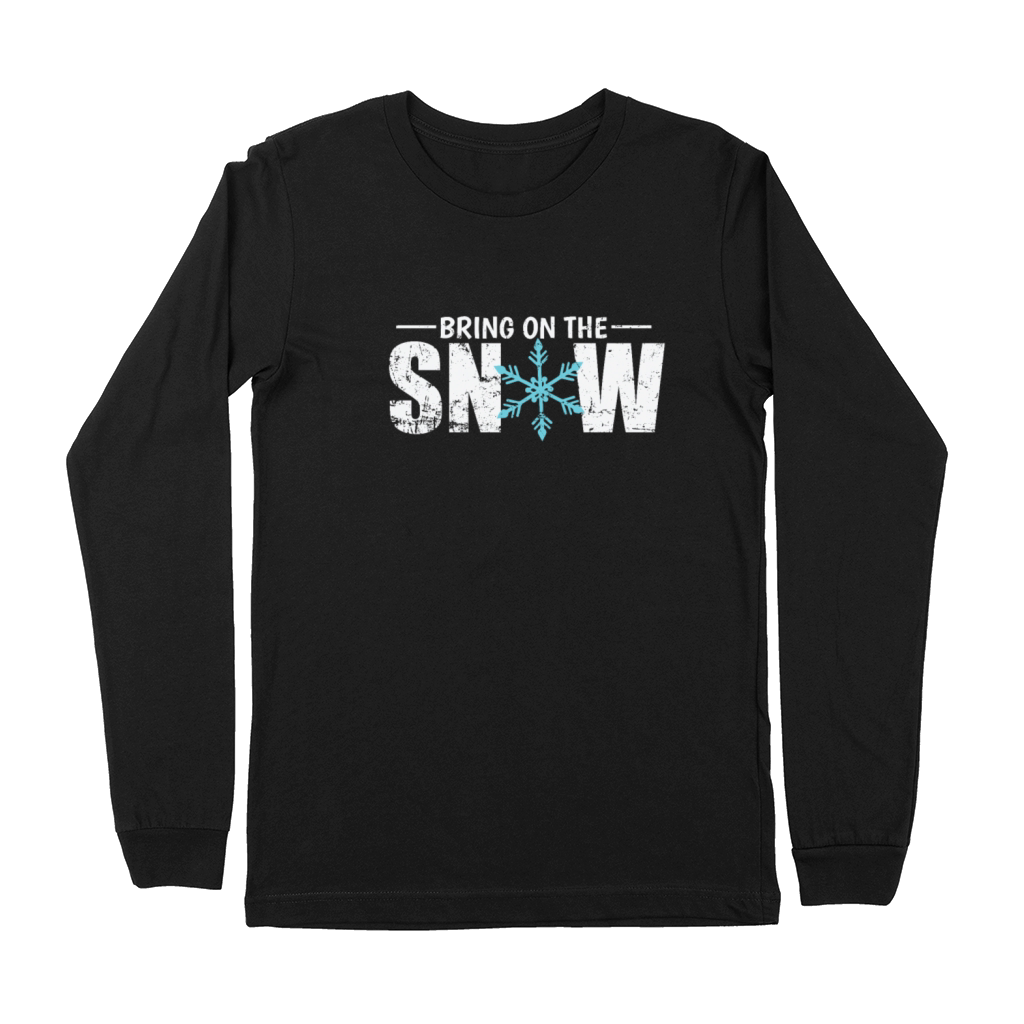 Bring on the Snow Winter Season Tobogganing Premium Long Sleeve