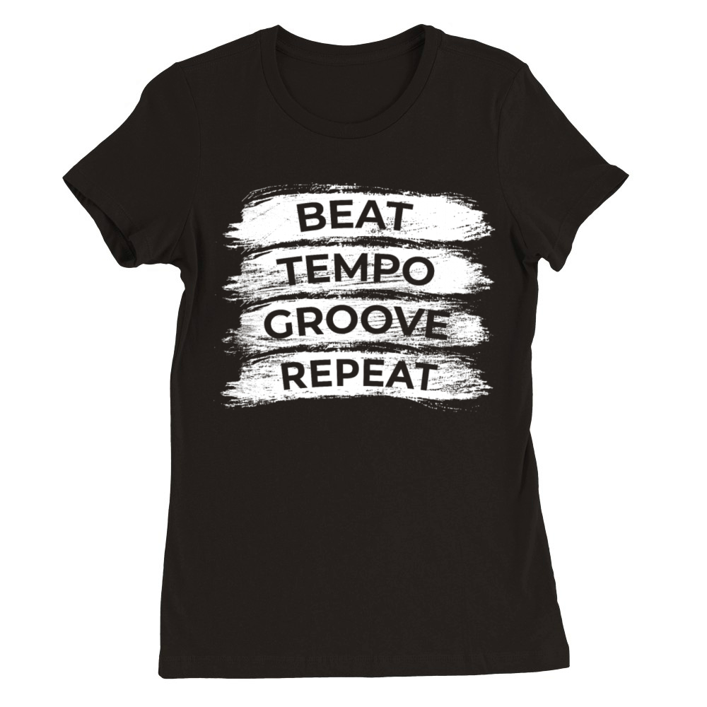 Drum Kit Motivation Premium Womens Crewneck T-shirt