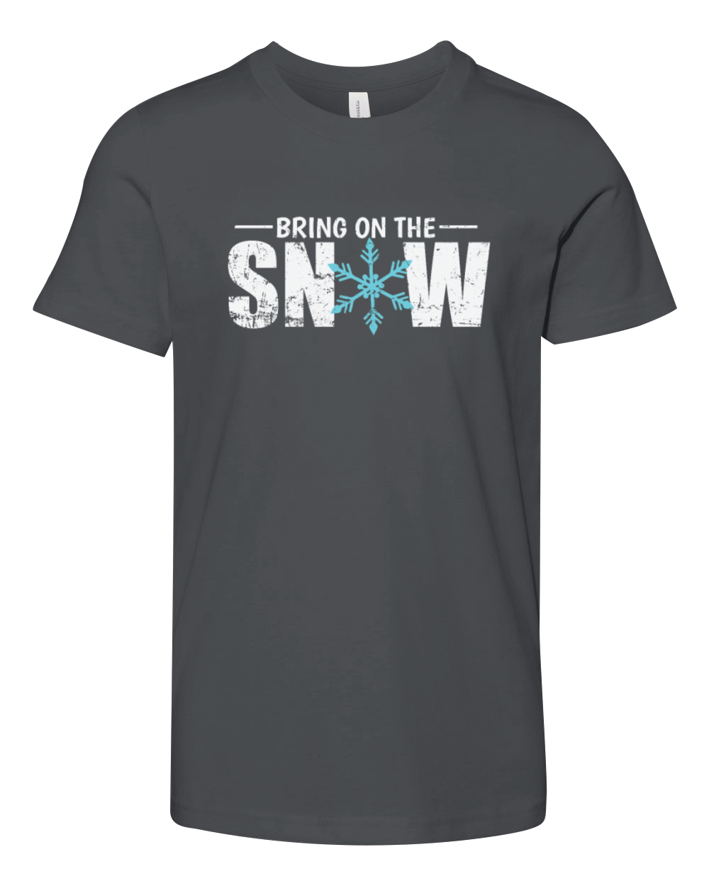 Bring on the Snow Winter Season Tobogganing Youth Unisex Jersey Tee