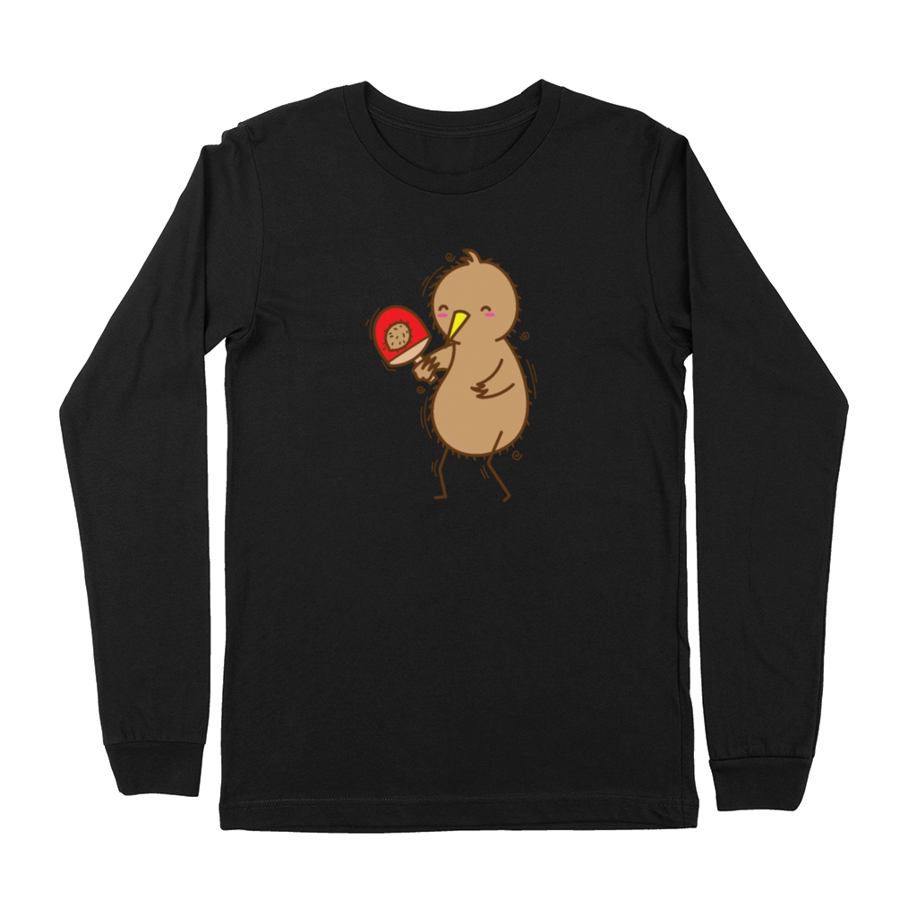 Kiwi playing Table Tennis with Kiwi Bird Premium Long Sleeve