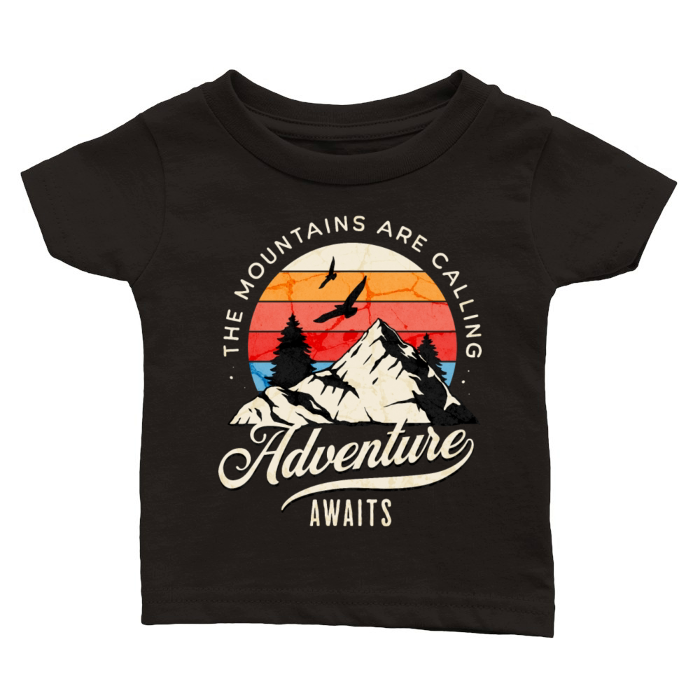 Adventure Await Wilderness Camping Hiking Classic Baby Crewneck T-shirt