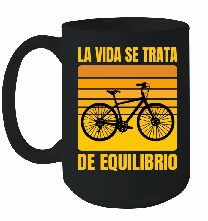 Inspirational Cycling Life Quote In Spanish Ceramic Mug