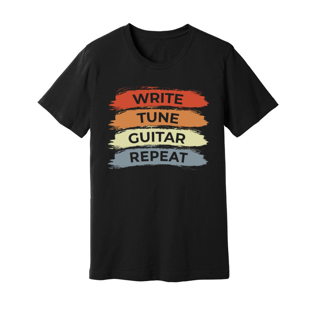 Motivational Guitarist Saying Unisex Jersey Tee