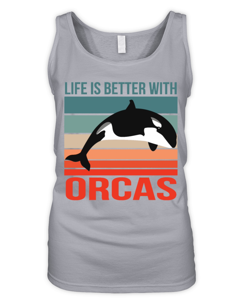 Life Is Better With Orcas Organic Women's Tank Top