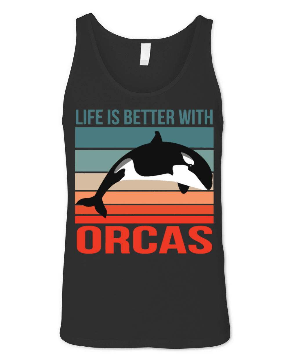 Life Is Better With Orcas Unisex Jersey Tank