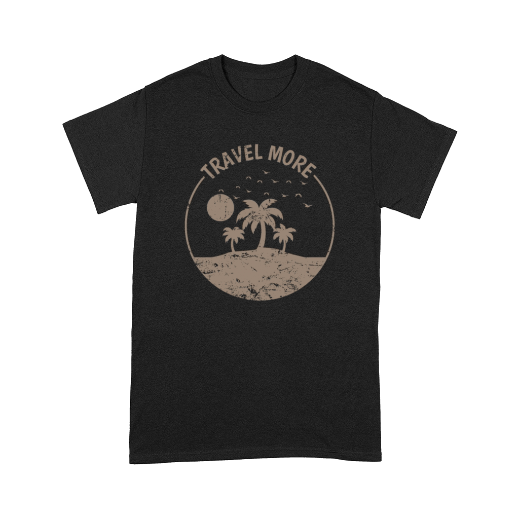 Travel More Palm Tree Vacation Beach Comfort T-shirt