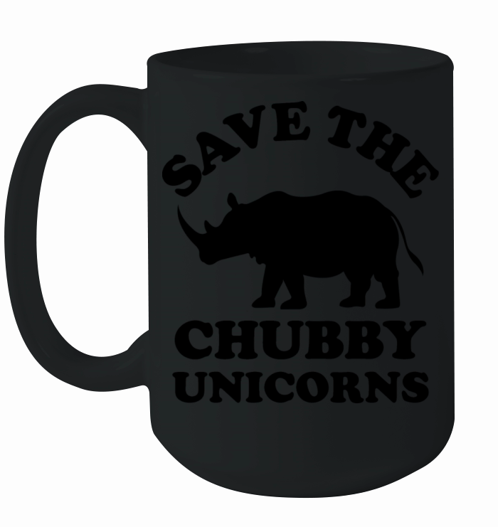 save the chubby unicorn Ceramic Mug