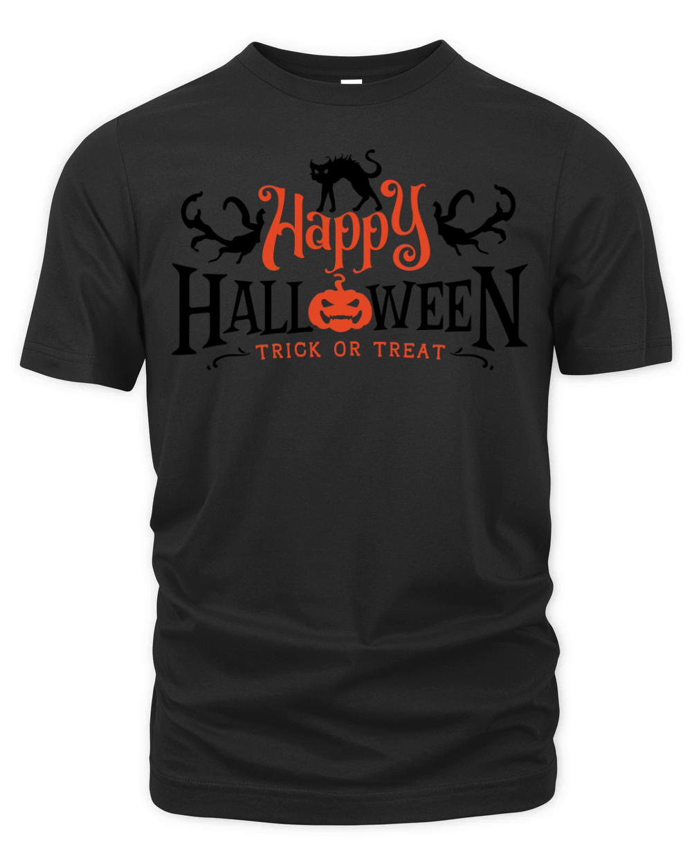 Happy Halloween   trick Organic Unisex T-shirt