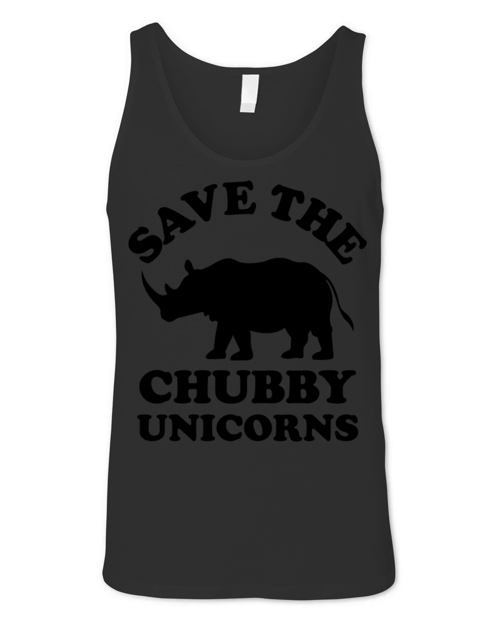 save the chubby unicorn Unisex Jersey Tank