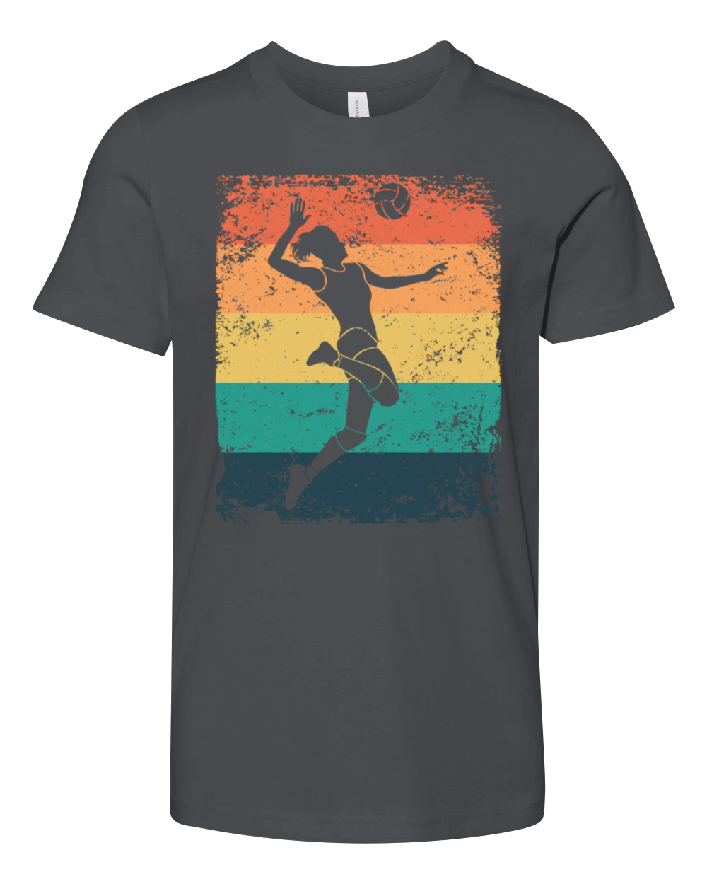 Volleyball Player Retro Beach Volleyball Youth Unisex Jersey Tee