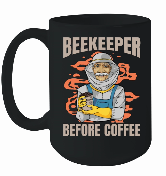 Beekeeper Before Coffee Bee Farmer Coffee Lover Ceramic Mug