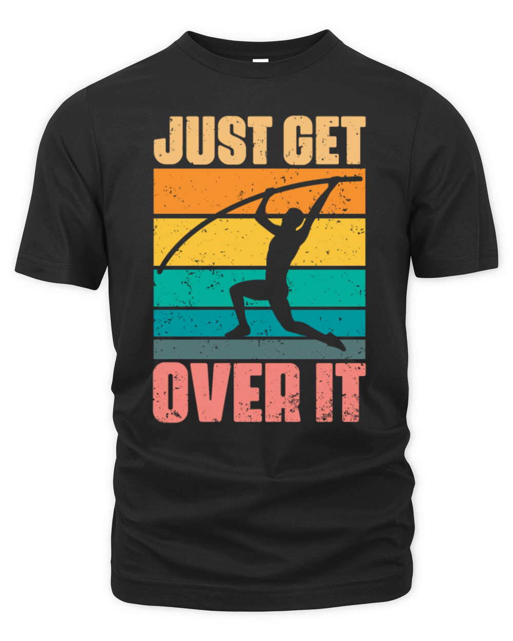 Just Get Over It Retro Pole Vaulting For Pole Organic Unisex T-shirt