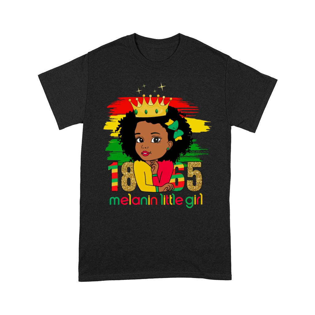 Melanin Little Girl Black History Month Comfort T-shirt