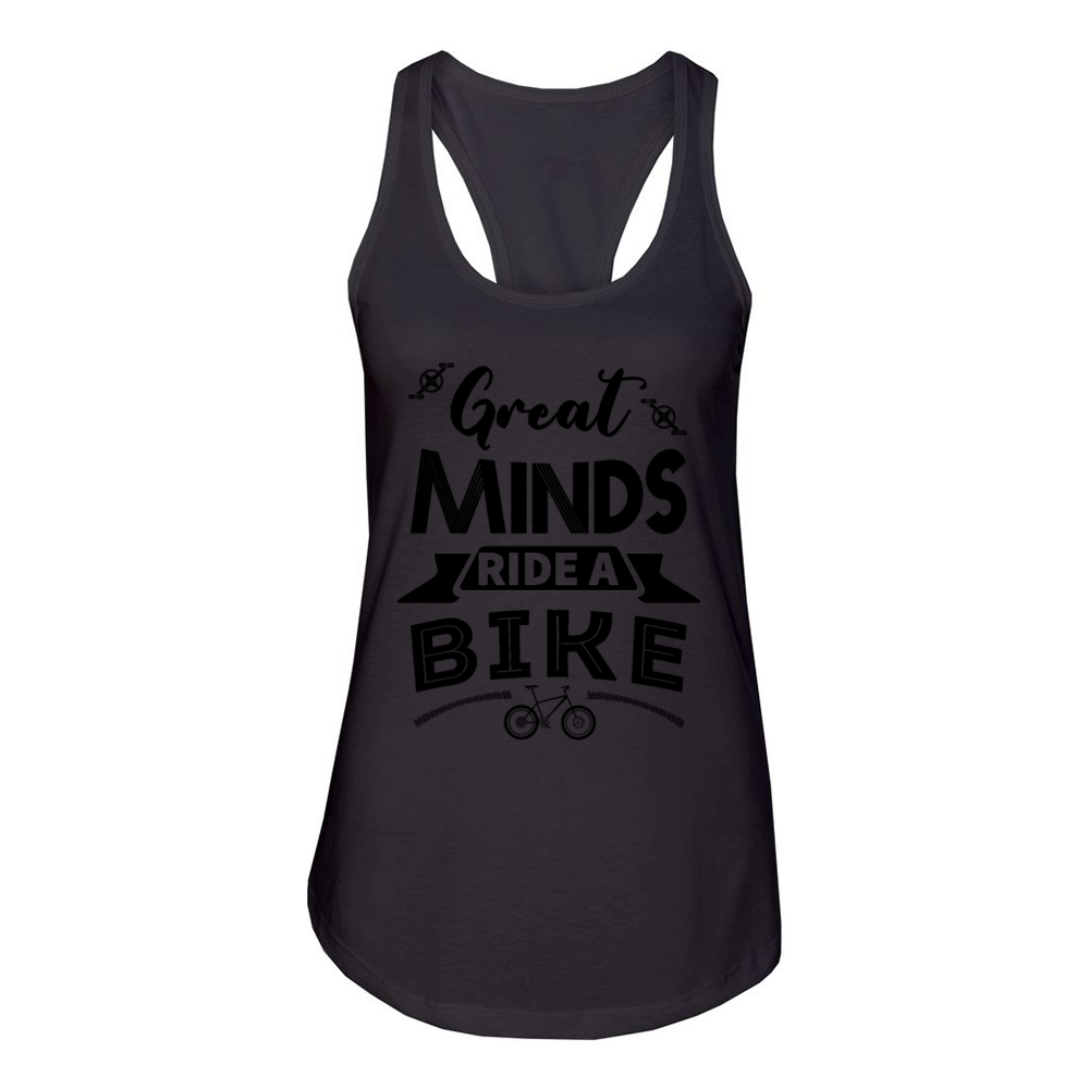 Great Minds Ride A Bike Women's Racerback Tank