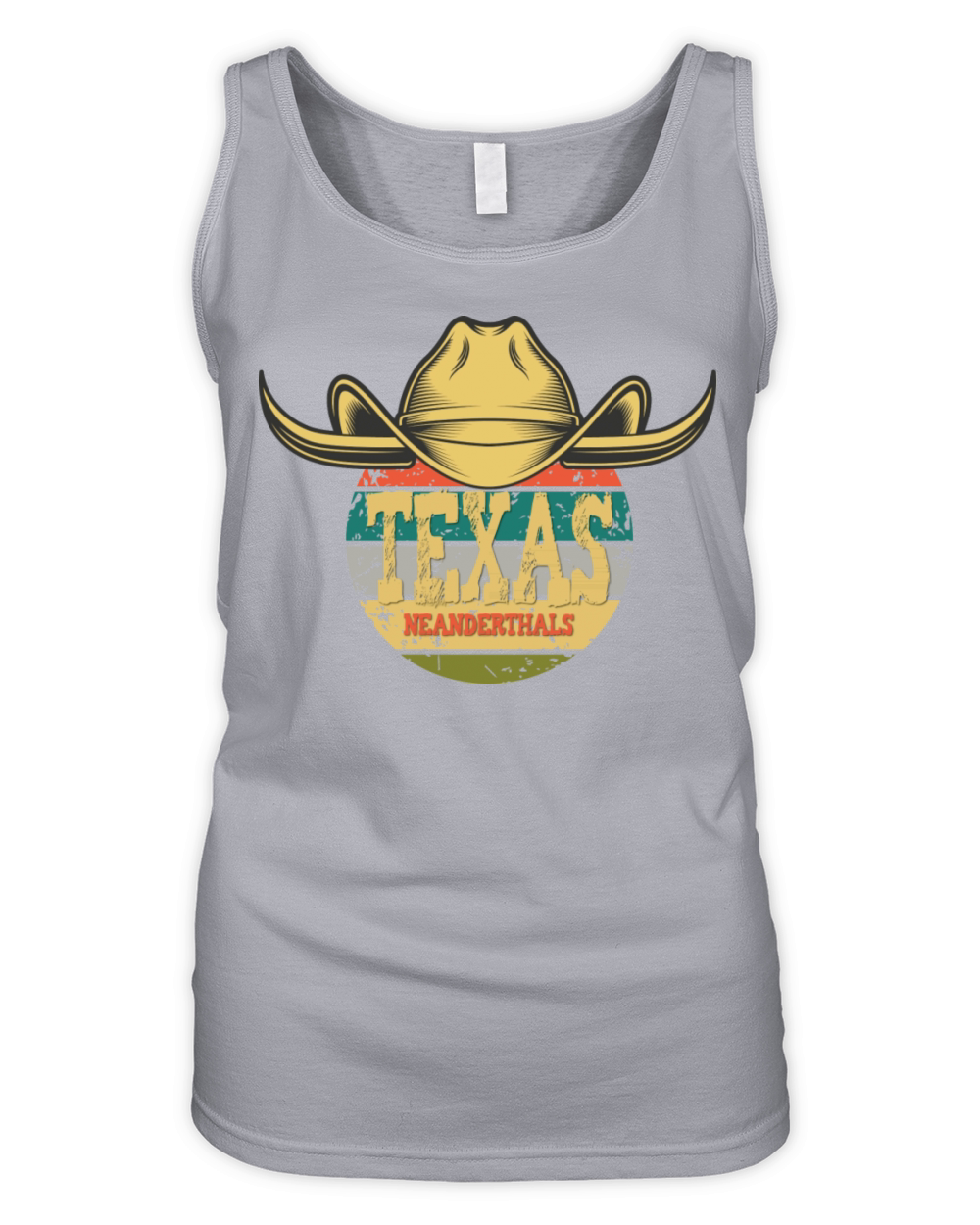 Texas Neanderthals Vintage America Neanderthal Organic Women's Tank Top