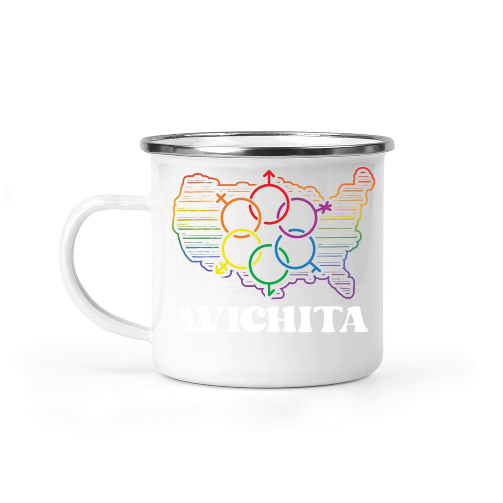 Wichita Pride Month Pride Flag LGBT Community LGBT Camping Mug