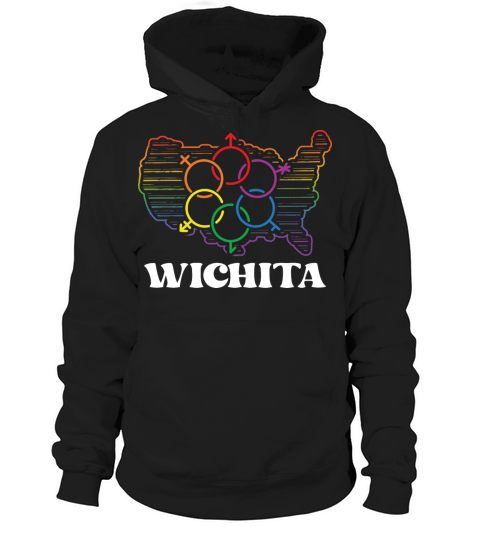Wichita Pride Month Pride Flag LGBT Community LGBT Hoodie Unisex