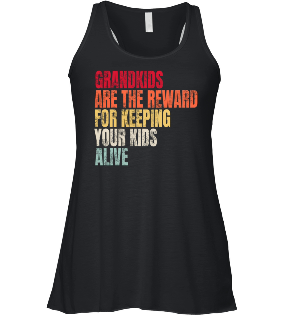Grand Are The Reward For Keeg Your Alive Women's Flowy Tank Top