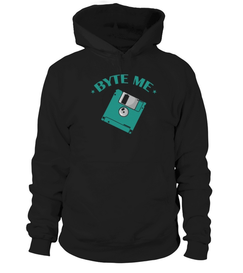 Byte me Floppy Disk Floppy Disk Retro Memory Modul Hoodie Unisex