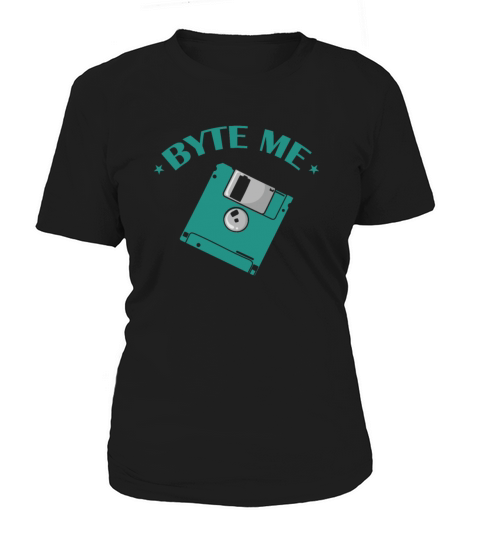 Byte me Floppy Disk Floppy Disk Retro Memory Modul Women's T-Shirt
