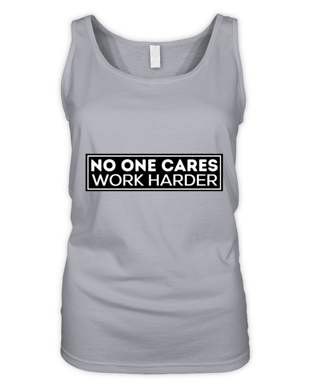 No one cares work harder Organic Women's Tank Top
