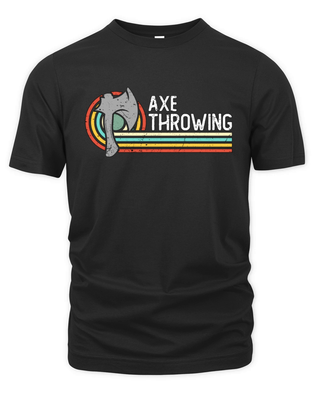 Axe Throwing Retro Woodworking Hatchet Thrower Organic Unisex T-shirt