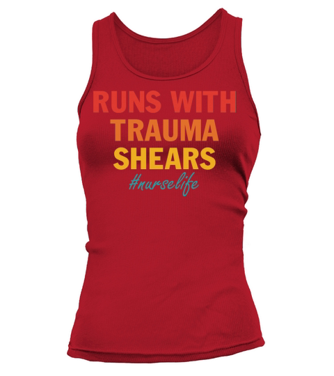 Run With Trauma Shears Tank top Woman