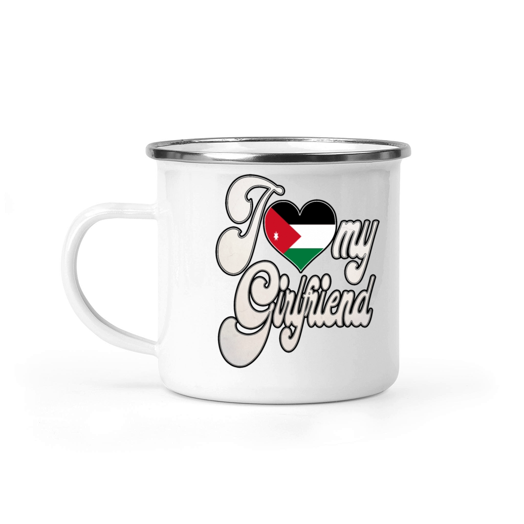JordanI Love My Jordanian Girlfriend Camping Mug