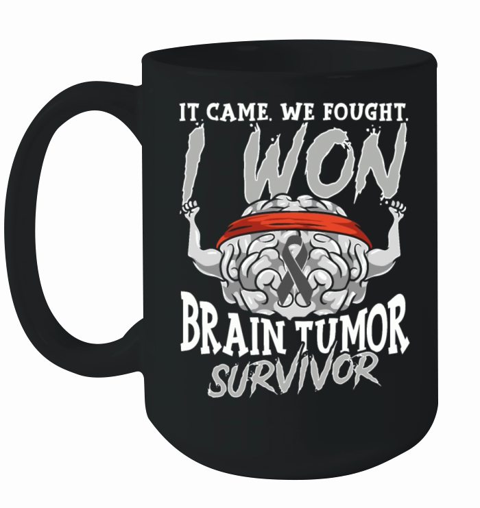 It Came We Fought I Won Brain Tumor Survivor Ceramic Mug