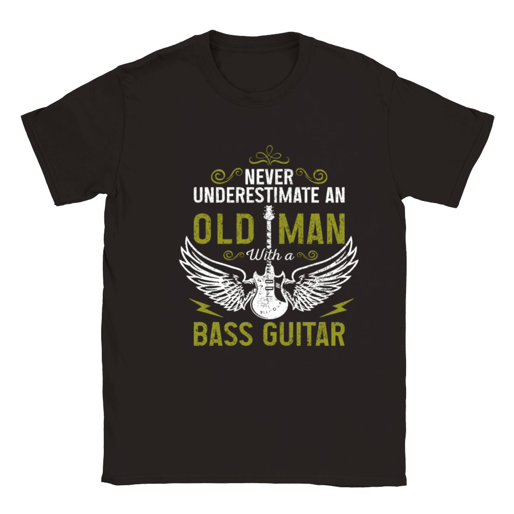 Bass Guitar Player Bassist Funny Gift Classic Kids Crewneck T-shirt