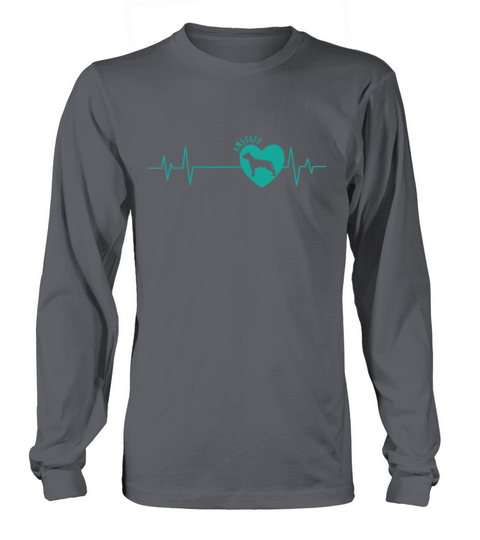 Heartbeat Line Amstaff Staffordshire Terrier Long sleeved Unisex