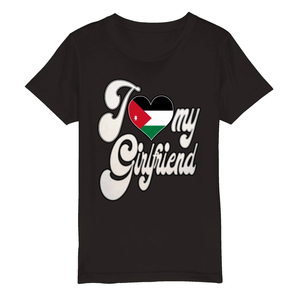 JordanI Love My Jordanian Girlfriend Organic Kids Crewneck T-shirt