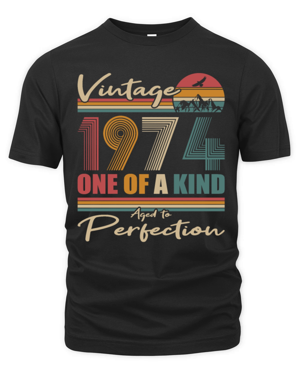 50th birthday vintage 1974 born in 1974 Organic Unisex T-shirt
