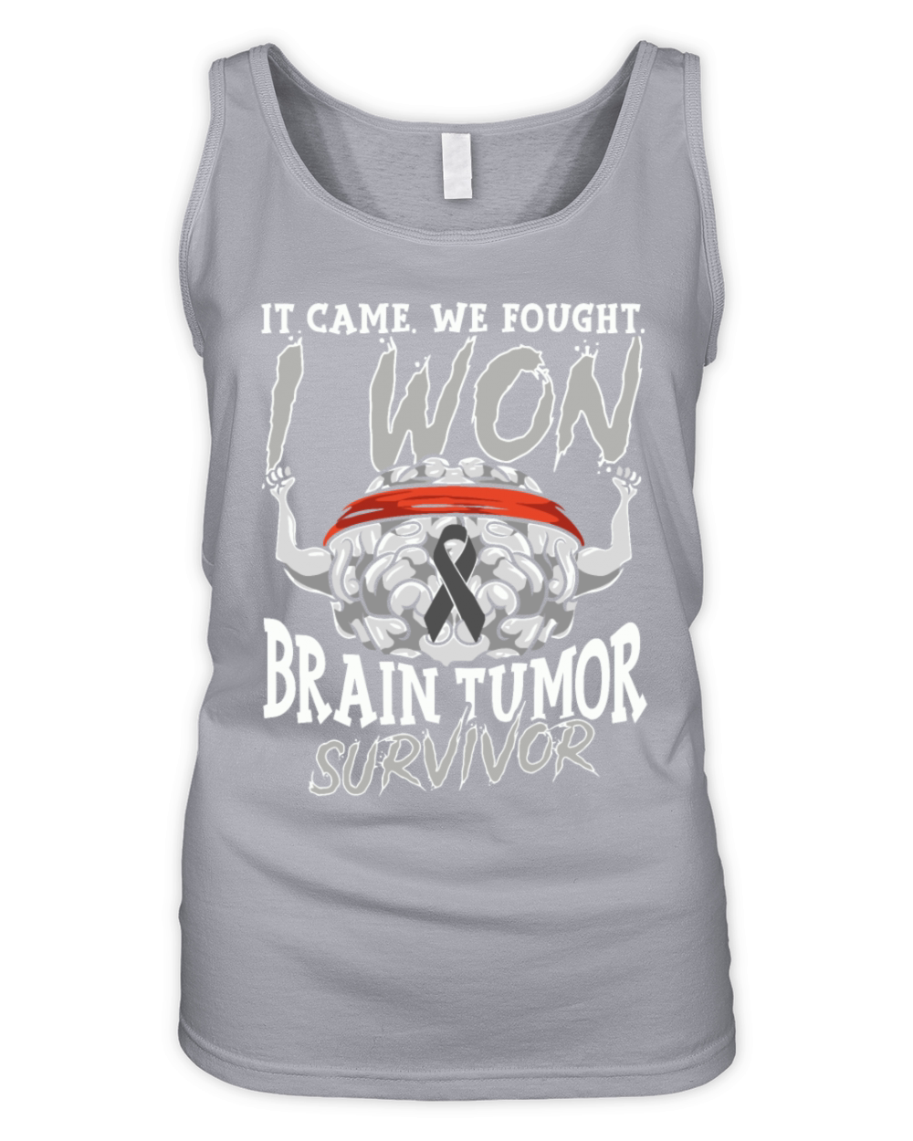 It Came We Fought I Won Brain Tumor Survivor Organic Women's Tank Top