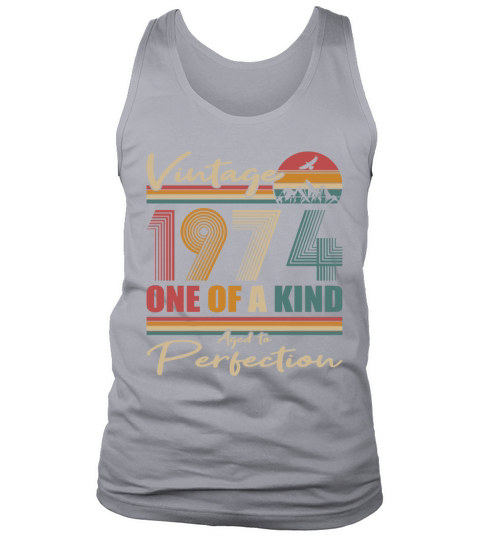 50th birthday vintage 1974 born in 1974 Tank Top Unisex
