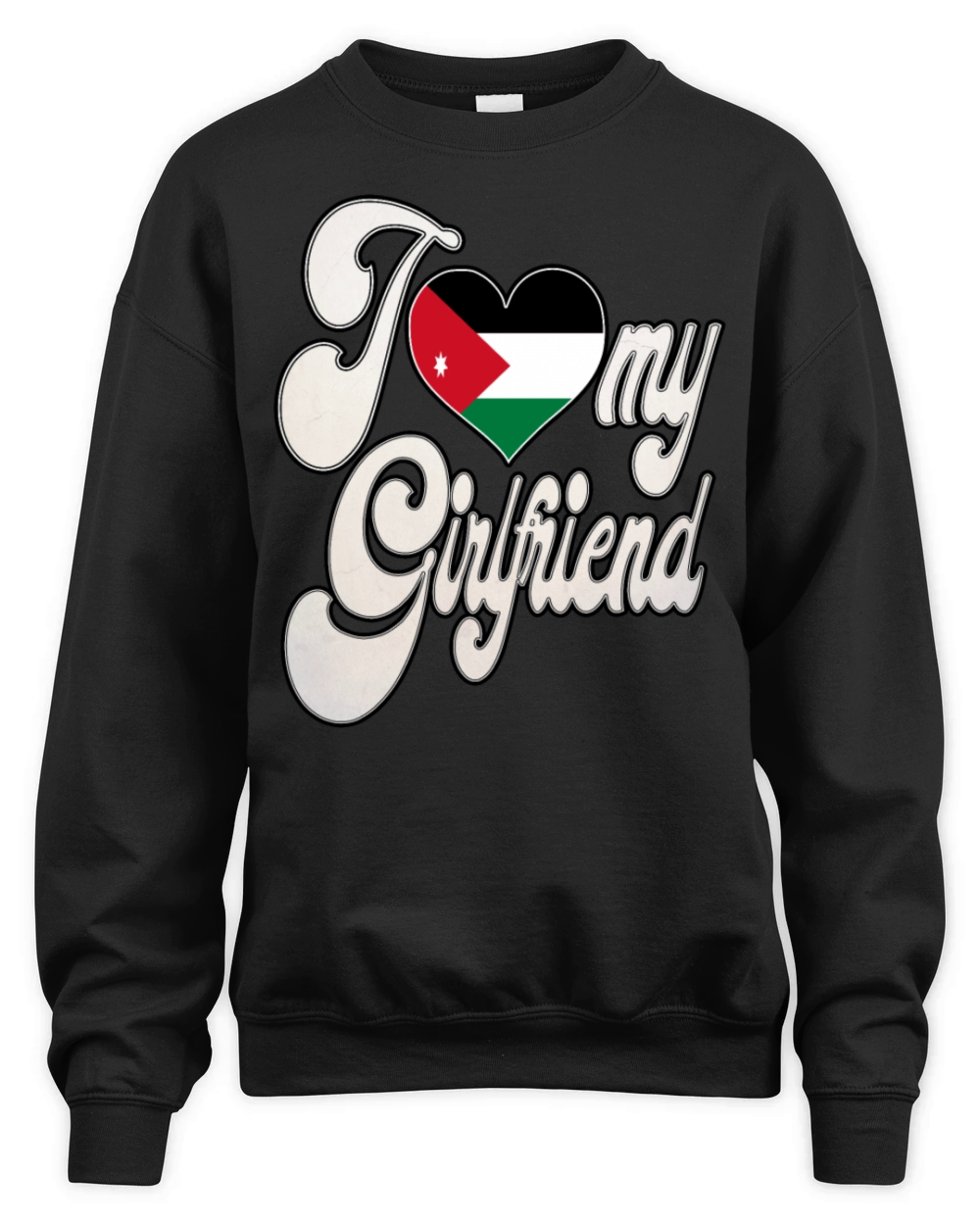 JordanI Love My Jordanian Girlfriend Unisex Premium Crewneck Sweatshirt