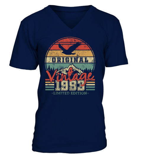 Vintage 1993 Birthday Gift V-Neck T-shirt